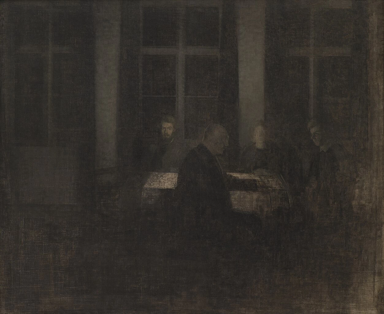 Vilhelm Hammershøi - Serata in soggiorno, 1904, Statens Museum for Kunst